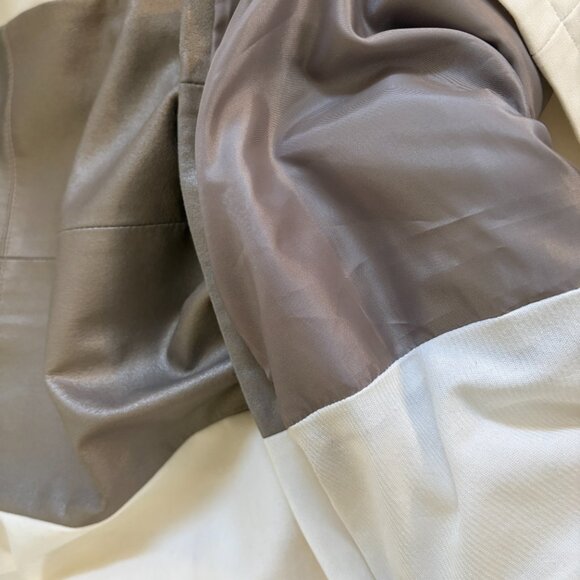 Leather & Fabric Sleeveless Sheath Dress - WHAT???!? - Picture 6 of 8